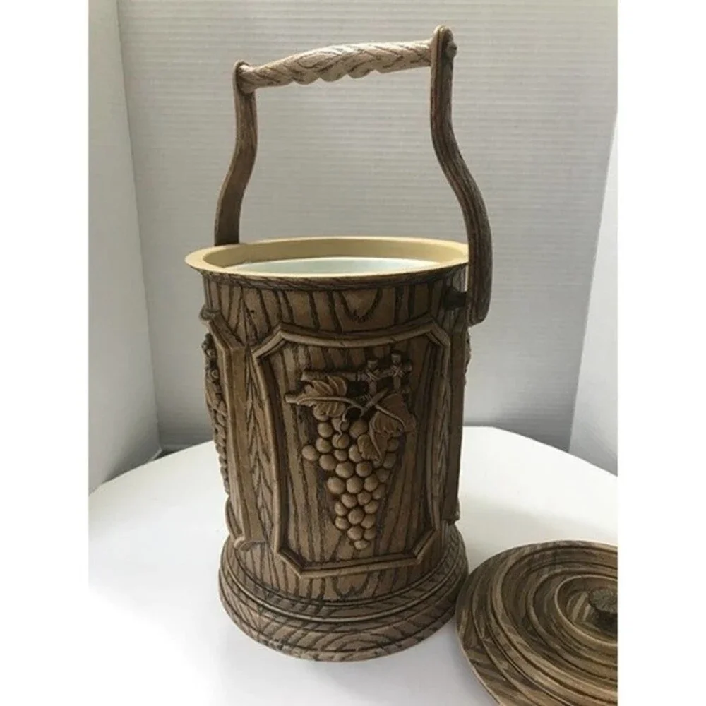Vintage Midcentury Brown Ice bucket